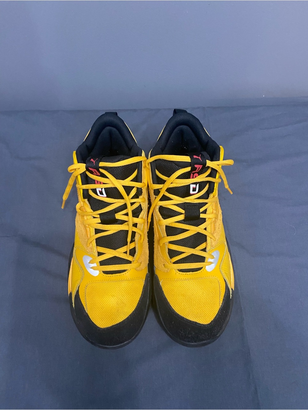PUMA J. Cole Dreamer 2 January 28th Yellow Black Basketball Shoes Men’s US 10.5 - Picture 5 of 17